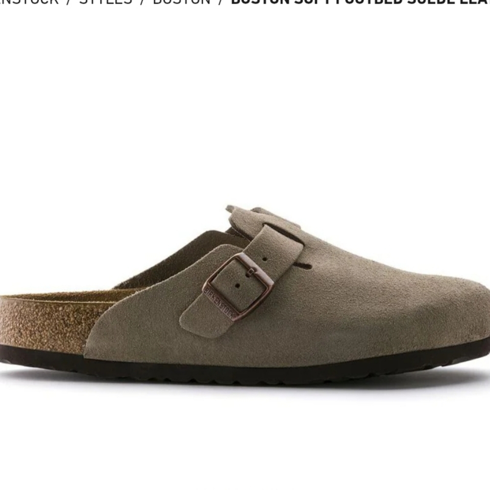 Birkenstock Boston Soft Footbed Suede Clogs Size 6 - Picture 11 of 12